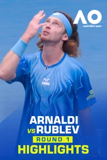 Arnaldi vs Rublev - Round 1 - Highlights - 19 Jan 2026 on Sony LIV