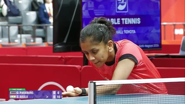 Sreeja Akula Wins Set 1, Gives India The Early Lead In Asian Games Table Tennis on Sony LIV