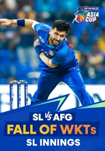 Fall of Wickets - Sri Lanka - 18 Sep 2025 on Sony LIV