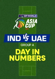 Match Metrics - India vs UAE - 10 Sep 2025 on Sony LIV