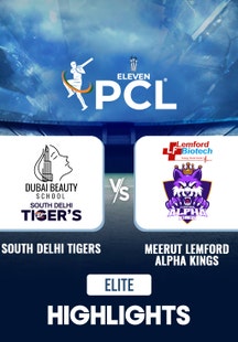 South Delhi Tigers vs Meerut Lemford Alpha Kings - Highlights - 15 Jun 2025 on Sony LIV