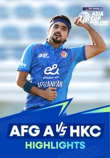 Afghanistan A vs Hong Kong, China - Highlights - 19 Nov 2025 on Sony LIV
