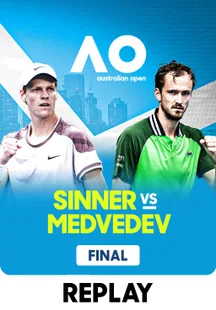 Replay - Jannik Sinner vs Daniil Medvedev - Final - Men's Singles - 28 Jan 2024 on Sony LIV