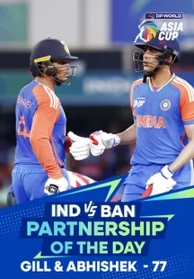 Partnership Of The Day - India vs Bangladesh - 24 Sep 2025 on Sony LIV
