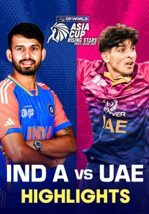 India A vs UAE - Highlights - 14 Nov 2025 on Sony LIV