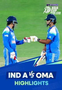 India A vs Oman - Highlights - 18 Nov 2025 on Sony LIV