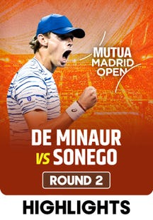 Alex de Minaur Triumphs Over Sonego In Straight Sets - Highlights - 26 Apr 2025 on SonyLIV