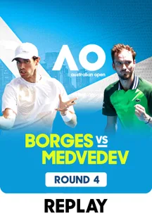 Replay - Nuno Borges vs Daniil Medvedev - Round 4 - Men's Singles - 22 Jan 2024 on Sony LIV