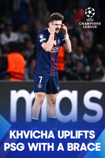 Kvaratskhelia Bags Yet Another Brace To Give PSG The Advantage on Sony LIV