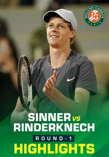 Sinner vs Rinderknech - Highlights - 26 May 2025 on Sony LIV